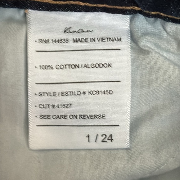 KanCan Gliks NWT Best Friend High Rise Distressed Dark Wash‎ Denim Shorts Sz 24 - Picture 7 of 7